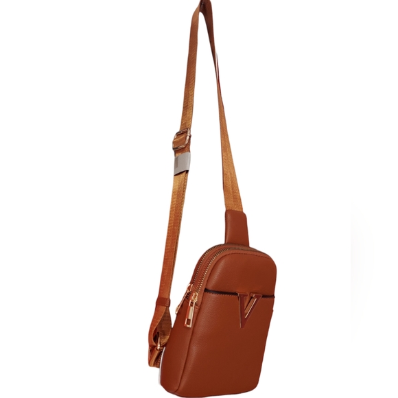 New Crossbody Bags Small Brown Womens Fanny Pack Adjustable Strap Vegan Leather - Picture 11 of 11